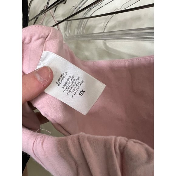 Nia Bra Womens XS Pink Barely There Bralette Stretch Spaghetti Straps Bandeau - Picture 6 of 6